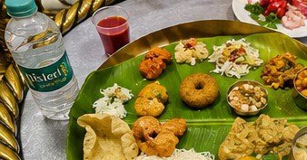 Colourful festive food